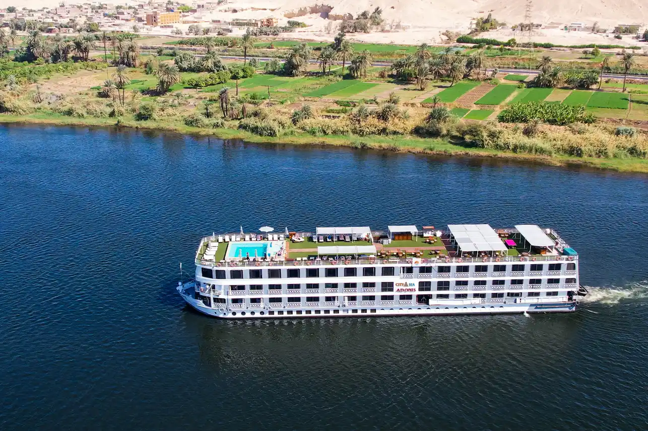 Exterior view of the City and Sea Adonis Nile Cruise Nile cruise ship